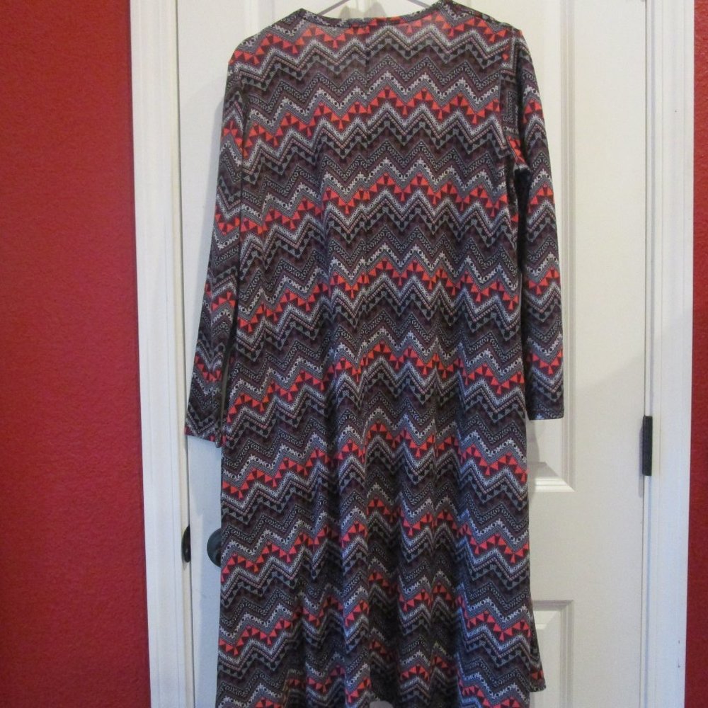 LuLaRoe women's tribal stripe zig zag cardigan M - Picture 5 of 6